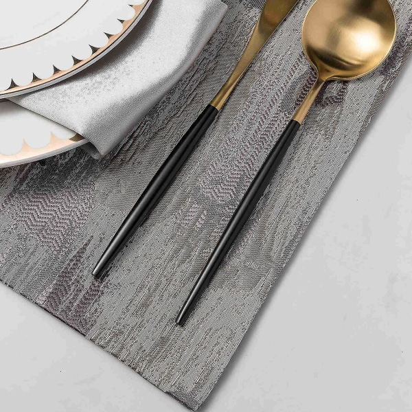 Stof Servietter Kompatibel Med Spisebord Vævet Design Servietter B