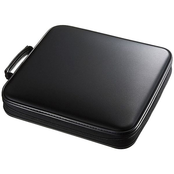 Suurikapasiteettinen DVD-kotelo Kannettava levyjen säilytyskassi Käytännöllinen CD-pidike Pussi Musta 30X28.5cmcm Black 30X28.5cmcm