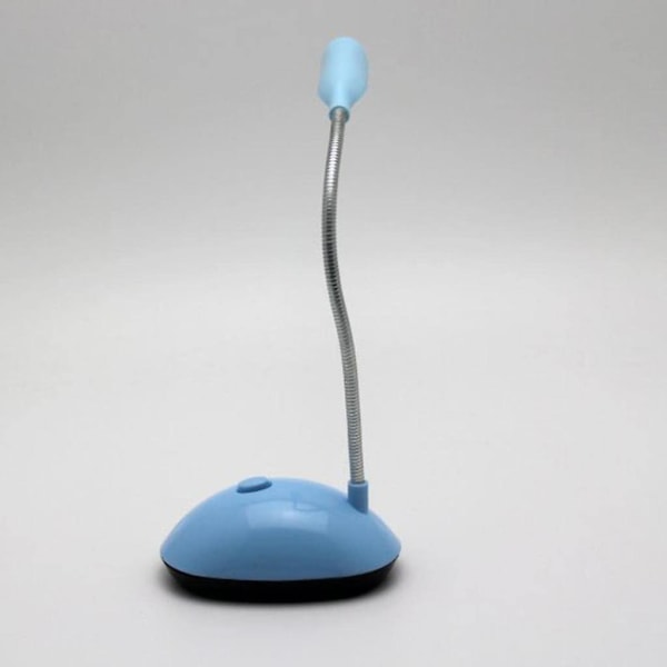 Fleksibel batteridrevet bordlampe læringslys for barn (2 stk, blå+hvit)