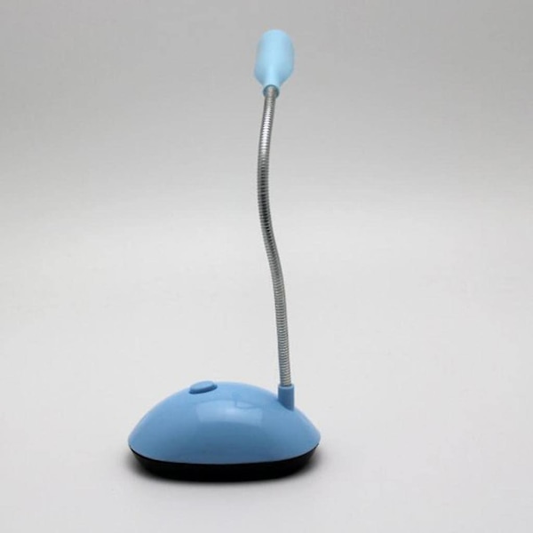 Fleksibel Batteridrevet Bordlampe Skrivebordslampe Læringslys For Barn (2 stk, Blå+hvit)