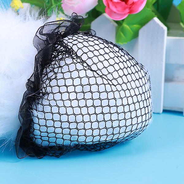 5 stk. Stringposer til Børn Hårnet Ballet Hårnet Bun Bun Net Ballet Hår Bun Net Sort Black