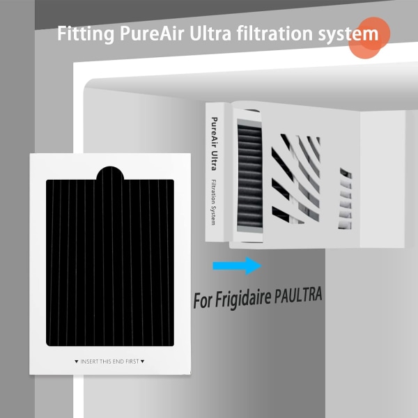 Udskiftning af køleskabsluftfilter 6-pak - kulaktiveret filter kompatibelt med Pure Air Ultra Reducer lugte