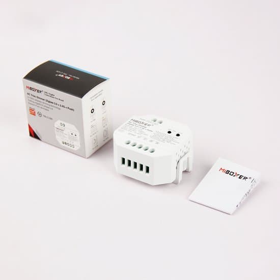 Miboxer TRI-C1ZR AC Triac Dimmer Modul, Zigbee 3.0 + 2.4G + Push Dimming Smart Ljusströmbrytare, 100-240V för Smart Hem LED-belysning