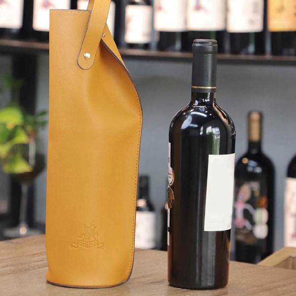 Vinförpackning, Återanvändbar Läder Vinförpackning, Dubbel Champagne Öl Presentförpackning, Födelsedag Br