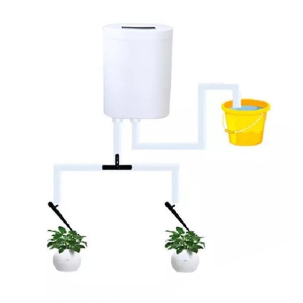 2-hodets pumpe timersystem utendørs automatisk vanningspumpekontroller Blomster Planter Hjemmesprinkler D