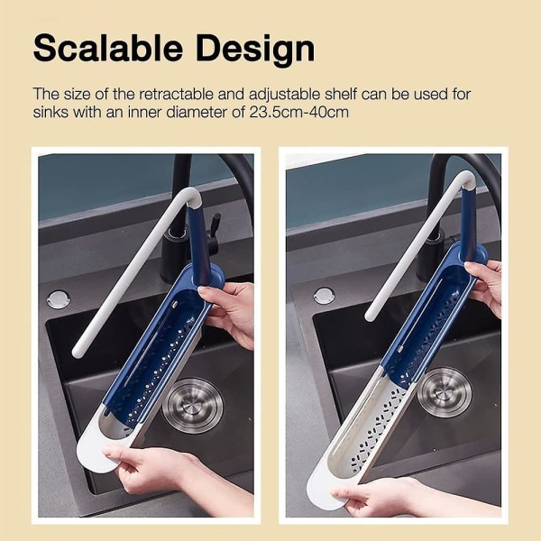 Telescopic Sink Rack Drain, Rack Storage Rack Sponge Storage, Telescopic Kitchen Sink Storage Rack, Telescopic Sink Rack