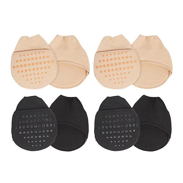 4 Par Dame Sokker & Strømper Halve Sokker Kvinder Tå Dæk Forefoot Pude Pads Tå Topper Liner So 10x9cm