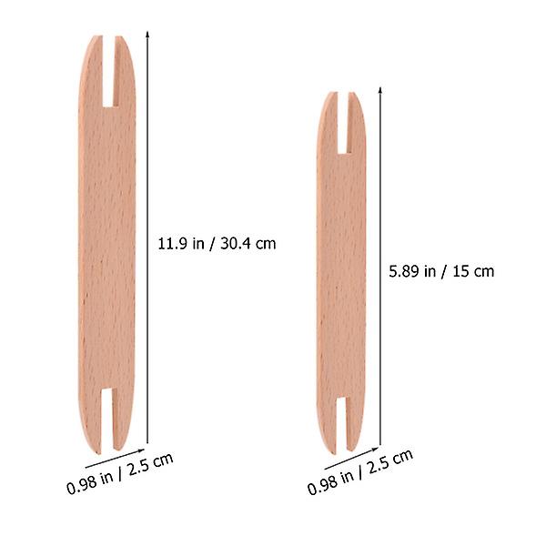 4 kpl DIY-puutavaraa sulat kutomakkeet neulonta työkalut ompelutarvikkeet neuleille 0,4X2,5X30,4CM 0.4X2.5X30.4CM