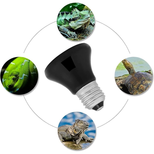Turtle Heat Bulb 50-100w Keramisk Varmepære Infrarød Lamper Varmelampe Til Reptiler Og Padder (50w)