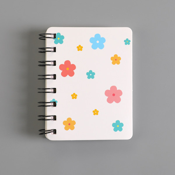 Liten Spiralbunden Anteckningsbok, 4 st 3,14 tum x 4,13 tum 4 Stilar Design Tjock Inbunden Blanka Sidor 80 Blad - 160 Sidor Dagböcker