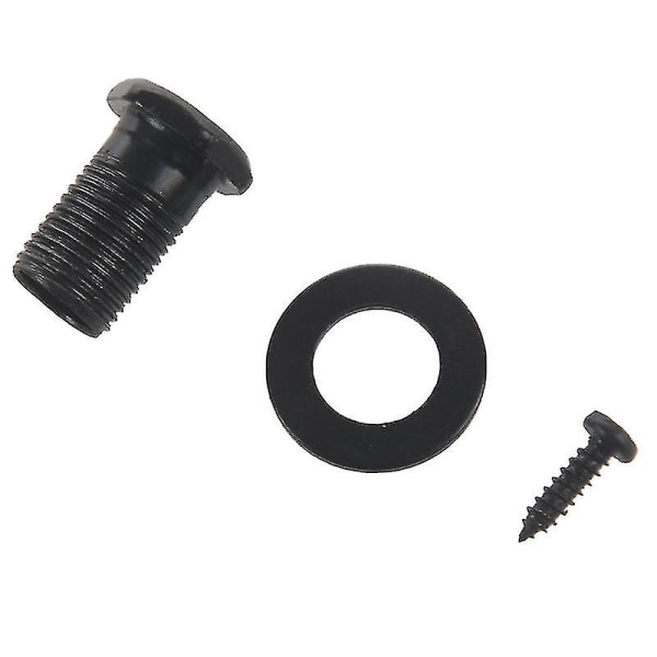 2-pack Gitarr Förseglade Små Plugg Stämningsknappar Stämmare Maskinhuvuden För Akustisk Elektrisk Gitarr Gitarrdelar (Svart 6r6l)