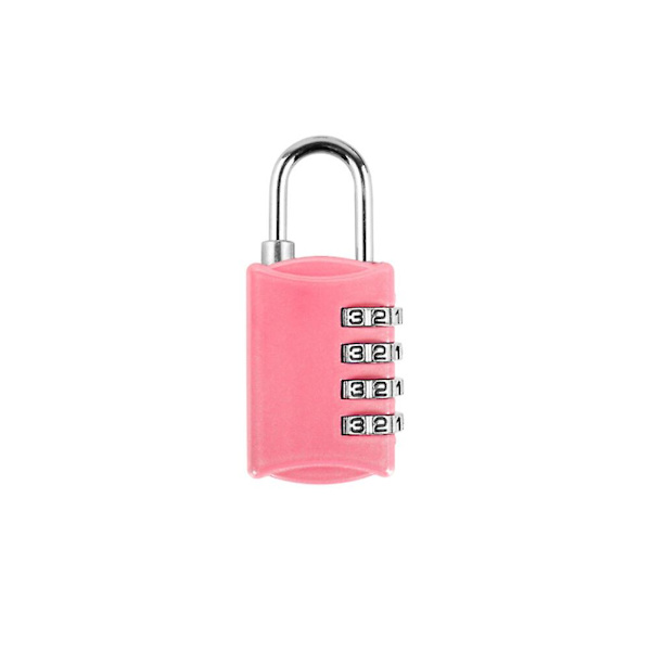 Tullilukon Kotelo Matkatavaroiden Salasanaluonti Tulli 4-Numeroinen Yhdistelmälukko Matkustaminen VaaleanpunainenVaaleanpunainen7*3cm Pink 7*3cm