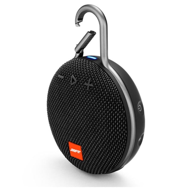 Svart - Vattentät, Hållbar & Bärbar Bluetooth-högtalare - Upp till Timmars Speltid - Inkluderar Brusreducerande Högtalartelefon & Trådlös