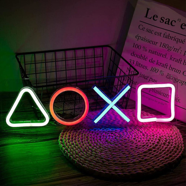 Spel Neon-skylt USB-driven Spelrum, Bar Dekoration