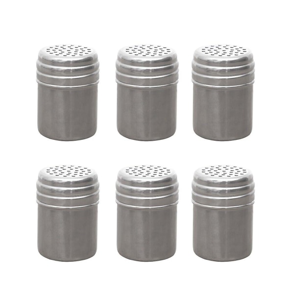 12 kpl Metalliset Mausteseokset Ravistaja Pippuri Sokeri Jauhe Keittotyökalut Koti Ulkona Grillaus Msg Kausi Silver M