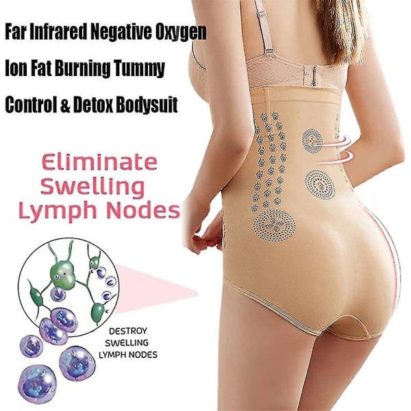 Super Slimmy Unik Fiber Gendannelse Butt Lift Formende Undertøj Shapewear Åndbar Blød DameXLBlack XL Black