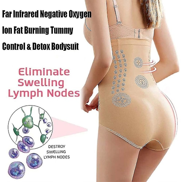 Super Slimmy Unik Fiberåterställning Butt Lift Formande Underkläder Shapewear Andningsbar Mjuk Dam2XL Svart 2XL Black