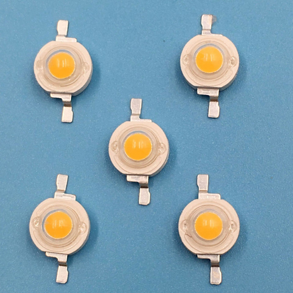 1w Høyeffekt LED Lysdioder Lysemitter Komponenter Lysarmatur DIY Tilbehør SMD LED Lysdiode (10 stk, Hvit)