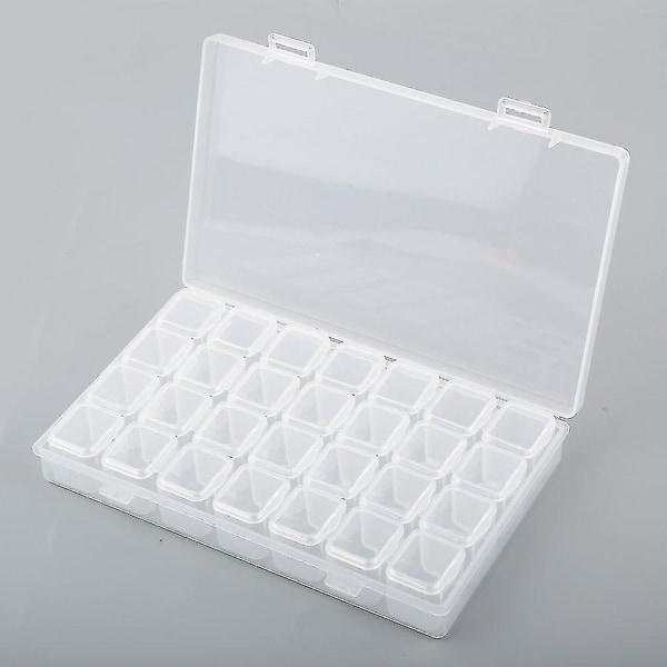 Diamond Painting Accessories Box Embroidery Box Nail Art Accessories Storage Box 1 Piece (28 Grids)