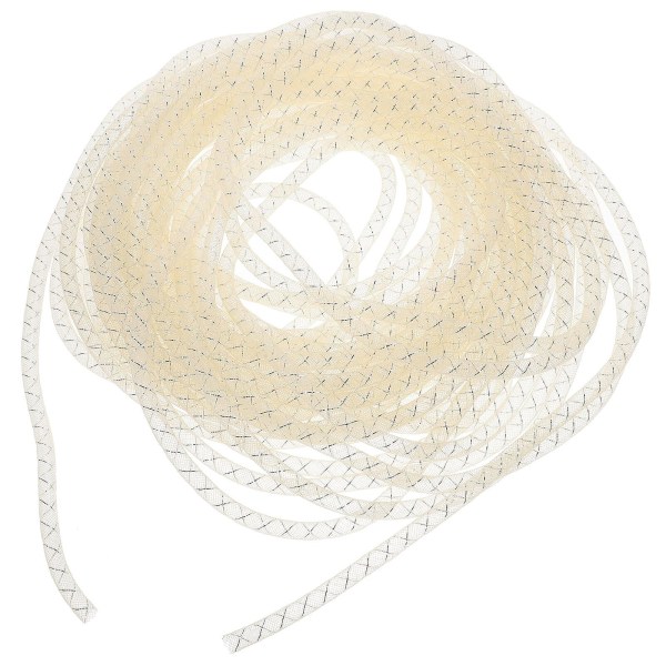 1 Pakke 25m Polyester Elastisk Flettet Tråd Rør Snore Garn Rør Mesh Bånd Vævet Reb Fiy Håndlavet Yellow