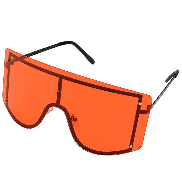1 Pari Muodikkaita Aurinkolaseja Kesä Ulkoilu Aurinkolasit Luovat Ranta Varjot Silmälasit Vaatteet De Orange 16X13CM