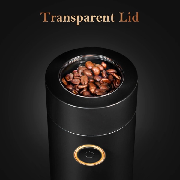 Kaffekvarn Liten/kryddkvarn Elektrisk med kvarn Elektrisk rostfri bladkvarn med borste och spood för kryddor, kaffe, nötter,