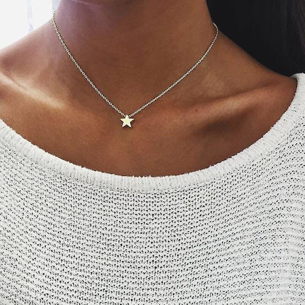 Hjerte Halskæde Kompatibel Kvinder Guld Farve Kort Kæde Hjerte Vedhæng Choker Halskæde Boho Smykker Gave