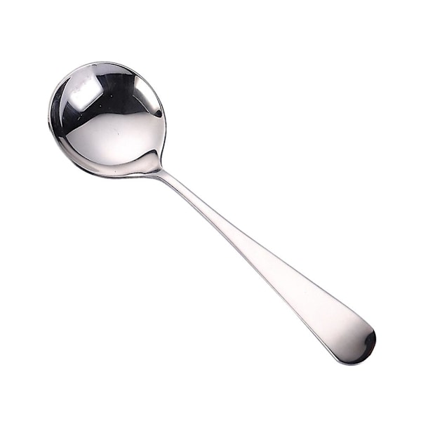 3 kpl Vihreä Kultaisella 304 Ruostumattomasta Teräksestä Valmistettu Lusikat Muodikkaat Jälkiruokalusikat Pöytäastiat Pyöreä Lusikka Silver 15.5X4.4CM