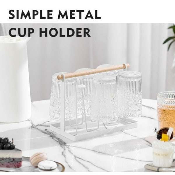 Kopp tørkerack Vannflaske tørkerack Flasketørkerholder Vannkopp arrangører Kopp tørkerack 6