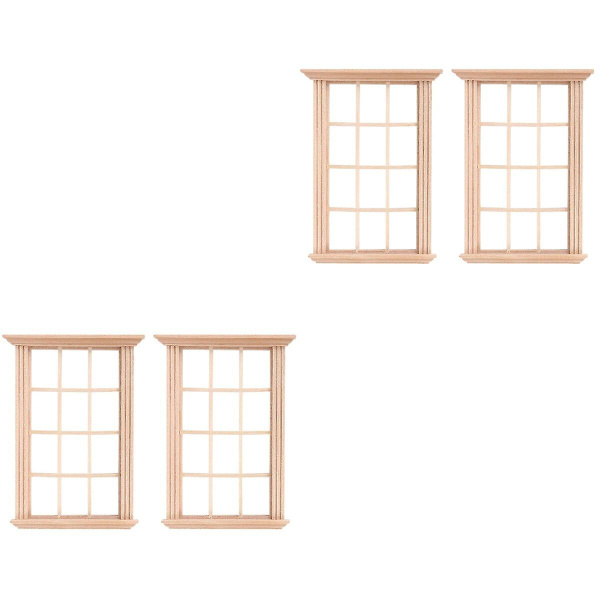 10 kpl Simuloituja Kaksitoista Ruudullinen Ikkunakehys Valokuva Tarvikkeet Nuken Kotiin 4 kpl 11.5X8.3CM 4 pcs 11.5X8.3CM