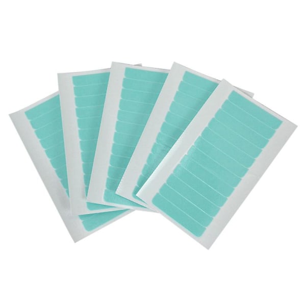 Hair Extension Tape Tabs, 60 stk Dobbeltsidig selvklebende menneskehårtape for erstatning, 4 X 0,8 cm
