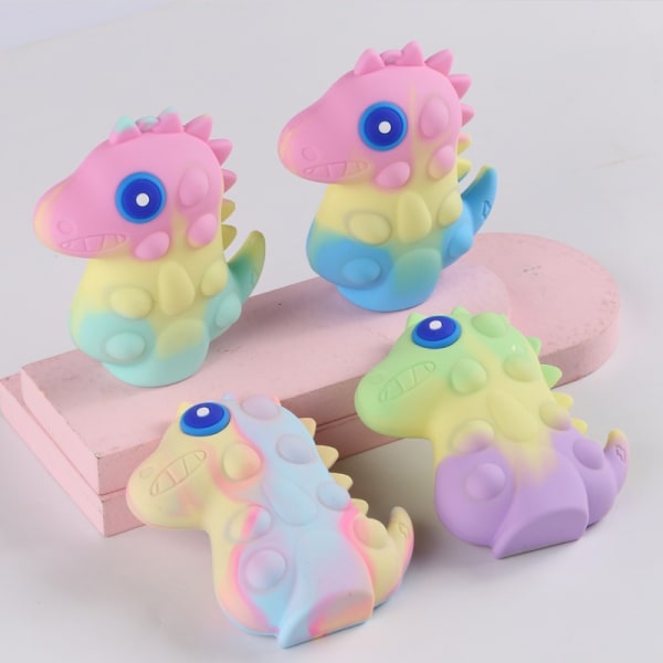 Afstressende, Klemme, Finger Boble, Dinosaur Silikon Sutte Legetøj