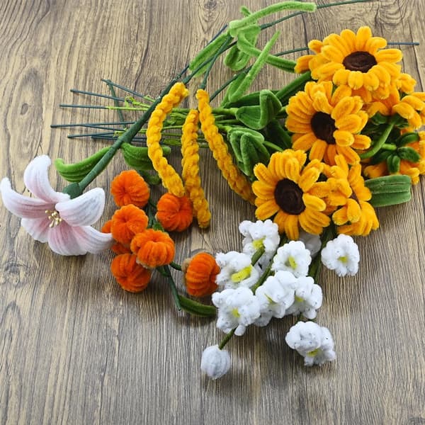 200 Chenille Piberensere, Bløde Fleksible Stængler Med Metalkerne Til Børn Og Voksne DIY Håndværk, Grøn, 30 cm, 0,6 cm Diameter