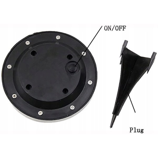 Solcellslampa utomhusbelysning 16LED marklampa 4 stycken varmt ljus