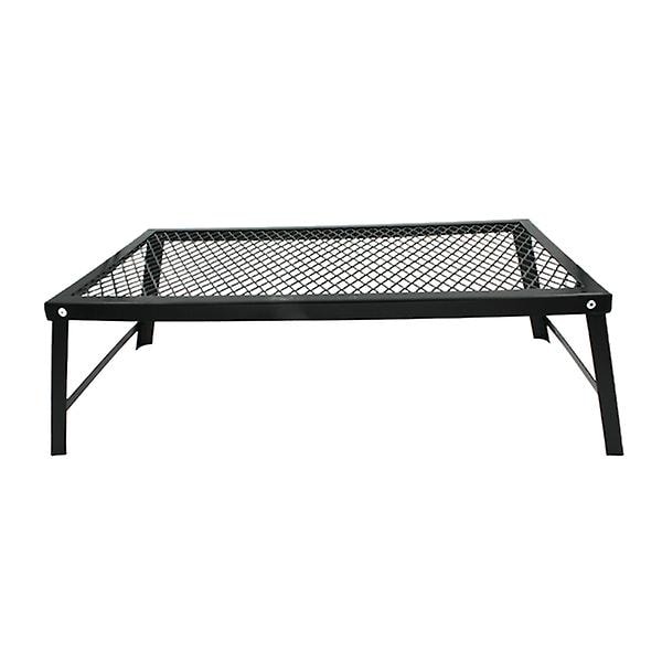 Rauta Kannettava Suihketaittoinen Pöytä Leirintään Ulkoilmatoimintaan Verkkopiknik-Grillipöytä Ruostumaton Pöytä (musta)Musta50X30 cm Black 50X30 cm