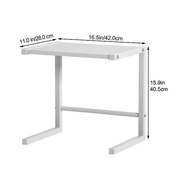 Metal Ovnstativ Køkkenbord Ovnstativ Metal Ovn Holder Mikrobølgeovn Stativ Køkken Organizer Hvid 42x40 White 42x40.5cm