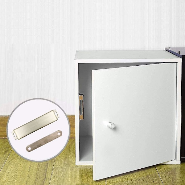 Magnetiska Dörrlås för Skåp, 4-pack Magnetiskt Lås, 40kg Rostfritt Stål Dörrstängare, Magnetiska Dörrlås för Skåp