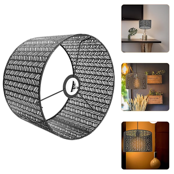 Led Vægslampe Trådnet Lampeklokke Læselampe Skærme Sort Net Lys Skærm Sengelampe SkærmeSort25x15cm Black 25x15cm