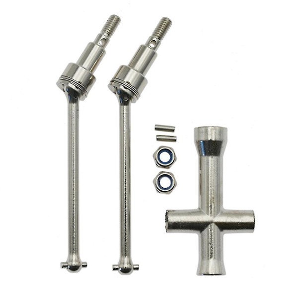 Metalinen etuakselin vetoakseli CVD-yhteensopiva Scy 16101 16102 16103 16201 Pro 1/16 Brushless RC-autojen päivitysosiin ja tarvikkeisiin