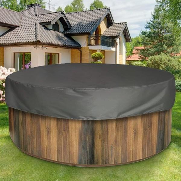RY-Rundt Poolovertræk Svømmebassin Solbeskyttelse, Vandtæt UV-Resistent Spa Beskyttende Overtræk, 210D til Udendørs Spa Badekar, 190*30cm