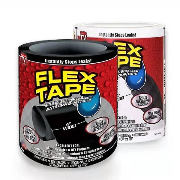 Butyl Vandtæt Tape Lækagefri Langvarig Vandtæt Gummi Putty Butyl Tape Båd Tætning, Glas & Gummi 10cm 10cm