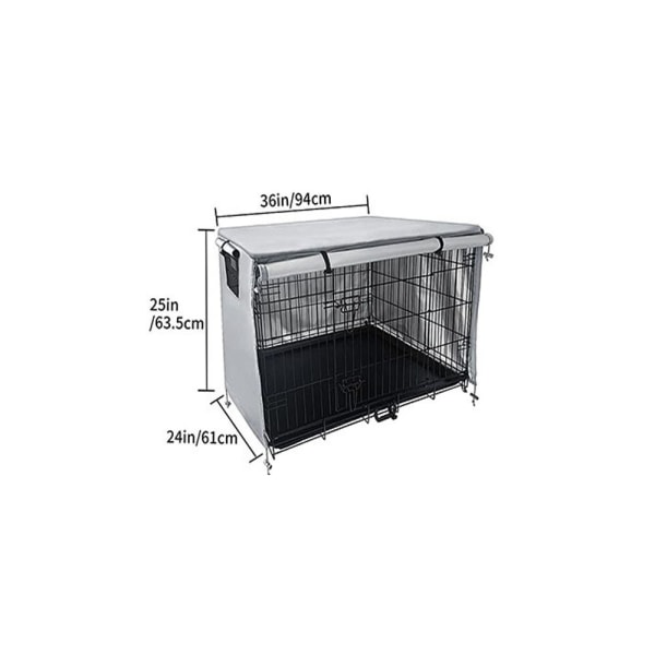 1PCS (black, about 94*61*63.5cm) pet cage, Rabbit Hutch Cover, Durable 210D Thermal Rabbit Cage Cover Cover p