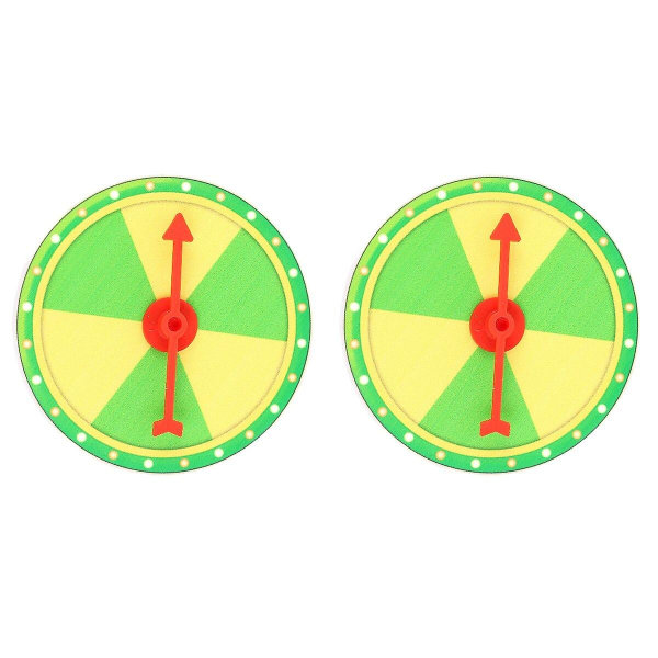 5 uppsättningar med festprishjul Hängande lotteri skivspelare Gör-det-själv litet prishjul Undervisningsaktivitet Prop2 2 Sets 10X10X0.5CM
