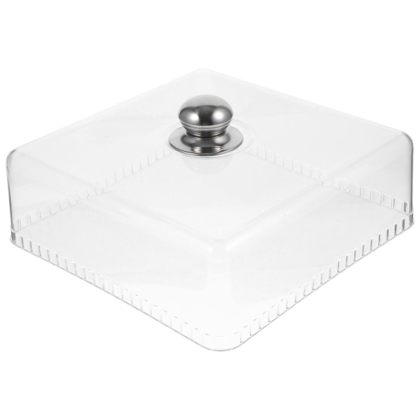 Kirkas Kakkukupu, Ruokasuojakupu, Kakun Peite, Buffet-Peite, Kotitaloustarvikkeet, Läpinäkyvä 28X28X9CM Transparent 28X28X9CM