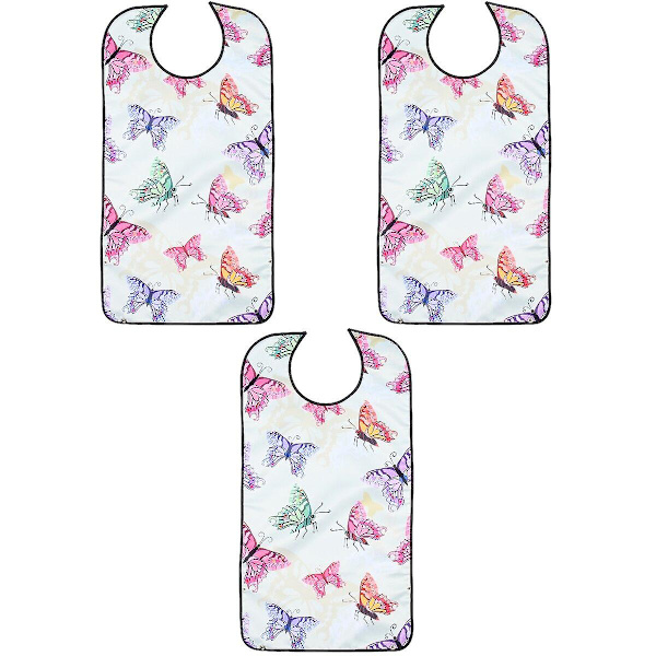 3-pack Vuxenförkläde för Matning Skyddande Förkläde för Äldre Vattentätt Klädskydd 3-pack 86x45cm 3pcs 86x45cm