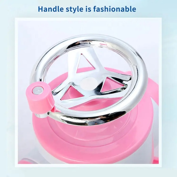 pink is- og snekeglemaskine - Premium bærbar isknuser og barberet ismaskine med bakker - BPA-fri