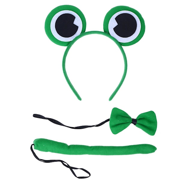 3 kpl Lasten Korvat Pääpanta Perhosolki Hännän Sarja Juhliin Cosplay Puvut (sammakko) Tyyppi 7 Type 7