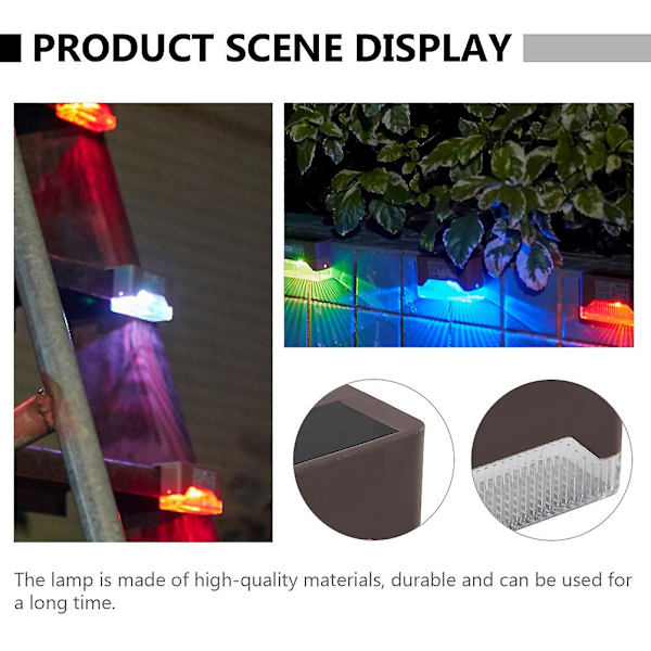 LED-kiskovalaisimet nurmikon lamput terassi maisemavalaisin polku aurinkokennot puutarha seinävalo aurinkoaita White one 8X4.9cm