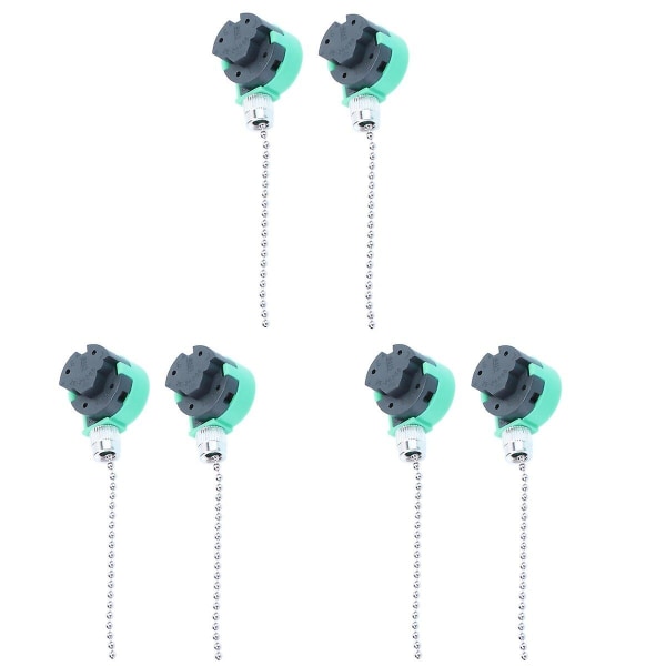 6 stk 3-trinns justerbar 220V takvifte trekkbryter takvifte lys lampe erstatning trekk 6 pcs