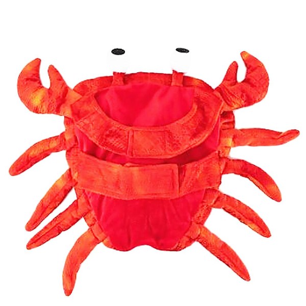 1pc Pet Costume Dog Adorable Clothes Crab Cosplay Coat Creative Pet Clothes (orange, Size M)OrangeM